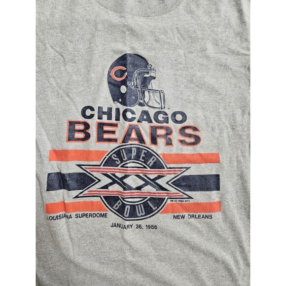 Chicago Bears T Shirt Vtg 80s 1986 Super Bowl XX Champions Women's Size M - Picture 2 of 8